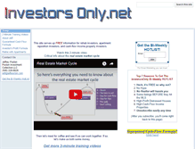 Tablet Screenshot of investorsonly.net